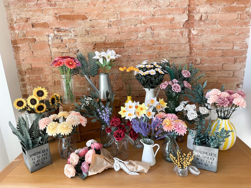 Pack Cursos de flores de papel